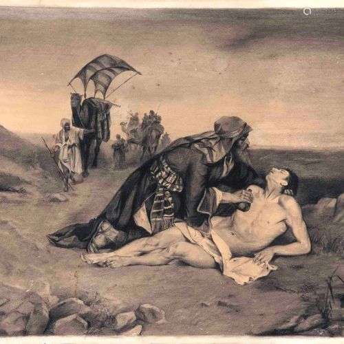 Maurycy Trebacz (1861-1941), copy after. The Good Samaritan,...