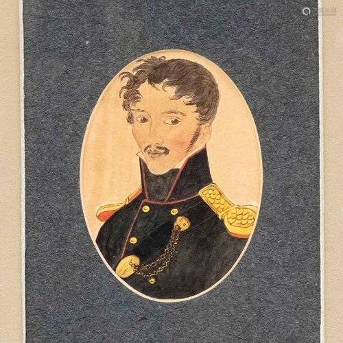 Miniature portrait of the German freedom fighter, patriot an...