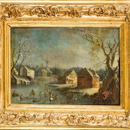 Dutch painter of the 17th/18th century, view of a village in...