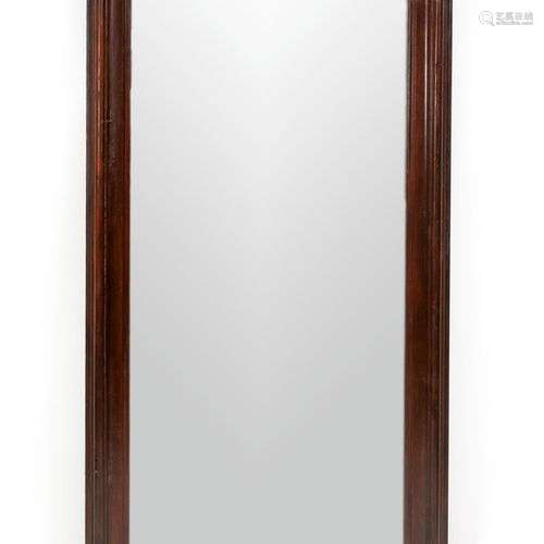 Dressing mirror around 1860, solid mahogany, profiled frame,...
