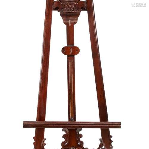 English style easel, 20th century, solid mahogany, 167 x 56 ...