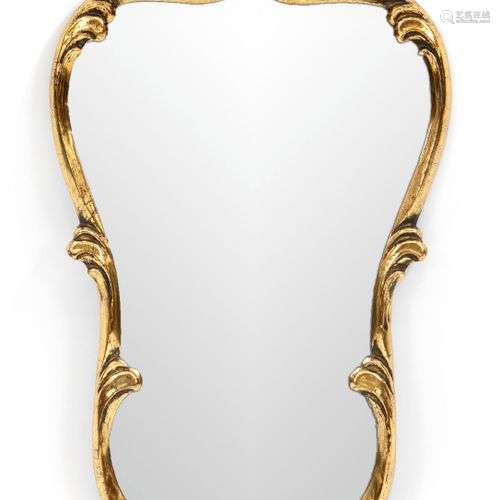 Rococo style wall mirror, 20th c. gilded wooden frame, h. 60...