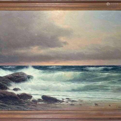 Carl Kenzler (1872-1947), German marine and landscape painte...