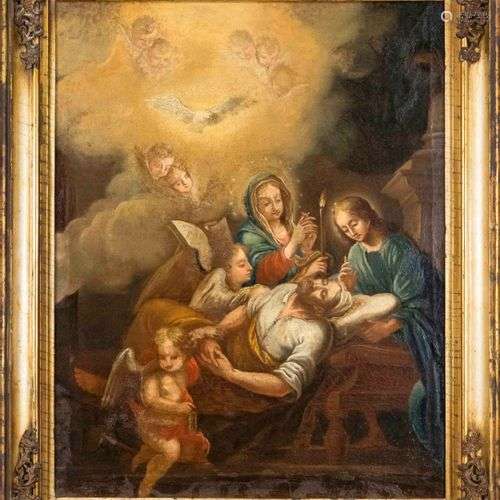 Sacral painter of the 18th century, biblical scene with the ...