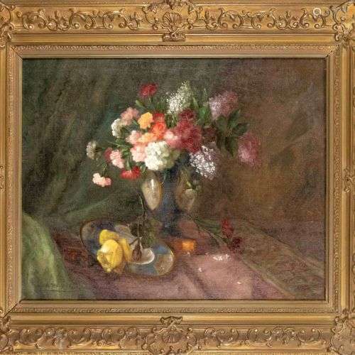 Alois Zabehlicky (1883-1962), Austrian painter, large floral...