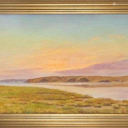 Albert Edward Wang (1864-1930), Danish landscape painter, co...
