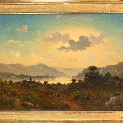 Carl Ludwig Schmitz (1817-?), Düsseldorf landscape painter. ...