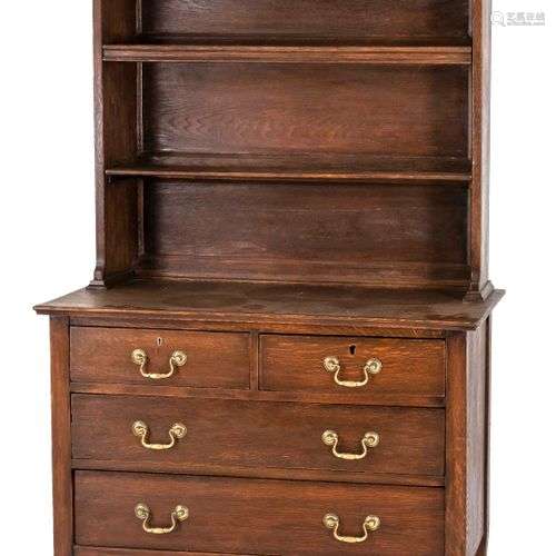 Chest of drawers, England circa 1910, solid oak, 167 x 101 x...