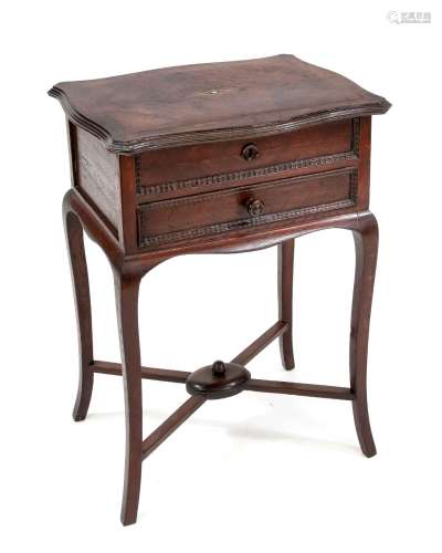 Handcrafted table, England circa 1900, oak veneered and soli...