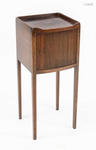 Side cabinet with lamella door, England 19th c., solid mahog...