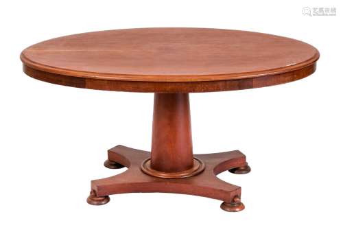 Oval table in Biedermeier style, Denmark around 1900, solid ...