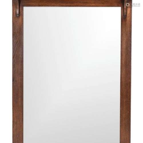 Mirror, 1920s, oak, 125 x 82 cm.- The mirror can not be view...