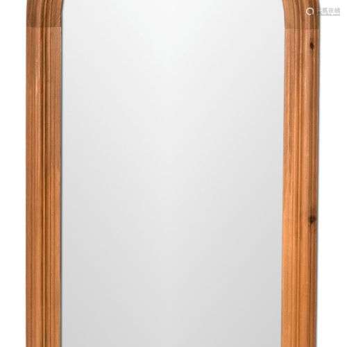 Mirror with facet cut, 20th century, profiled softwood frame...