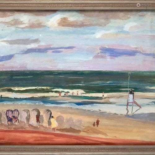 Anonymous painter early 20th century, expressive scene at th...