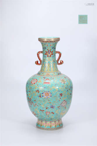 Pastel Floral Eight Treasure Amphora