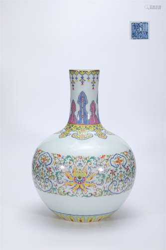 Enamel flower celestial bottle