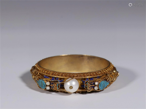 A Gilt Silver Bracelet