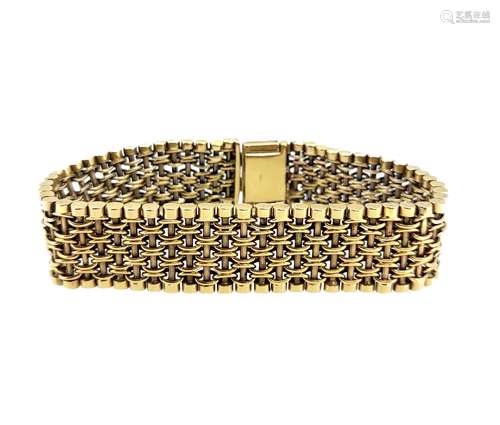 A 9ct gold 20th century fancy link bracelet,