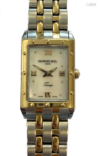 Raymond Weil - A lady's two colour 'Tango' wristwatch,