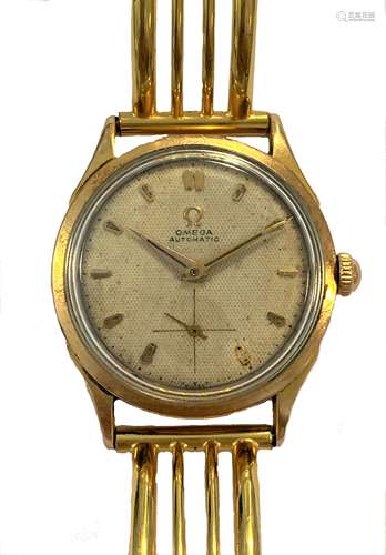 Omega - A gentleman's Swiss 18ct gold wristwatch and a 'gold...