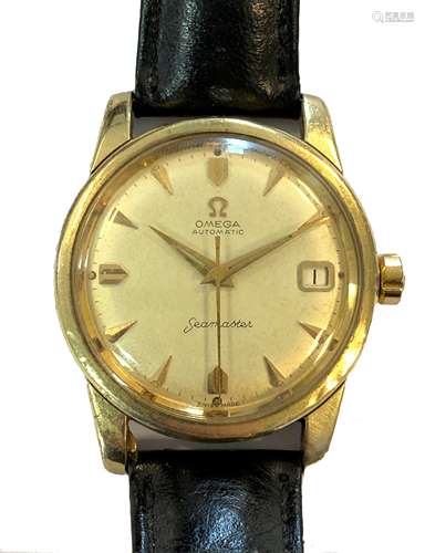 Omega - A gentleman's 'gold capped' 'Seamaster' wristwatch,