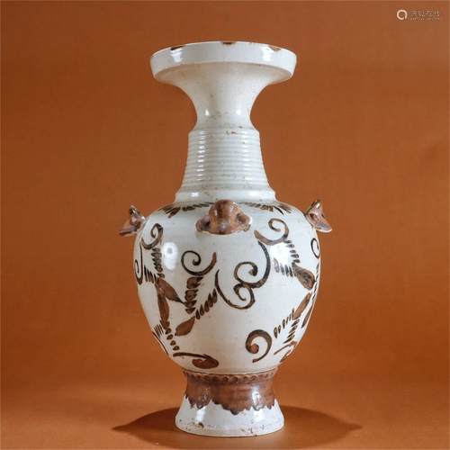 A White Glazed Porcelain Vase