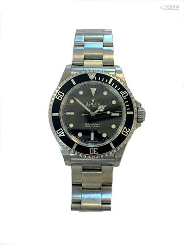 Rolex - A gentleman's steel 'Oyster Perpetual Submariner' wr...