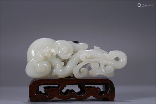 A Carved Jade Decoration