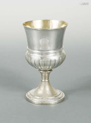 Edinburgh - A George III silver wine goblet,