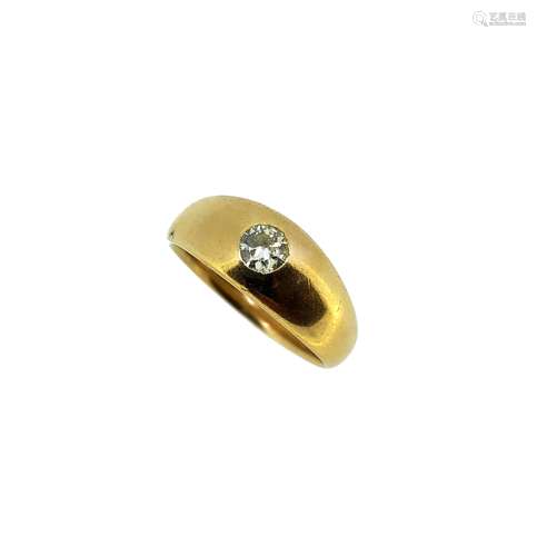 A single stone diamond ring,