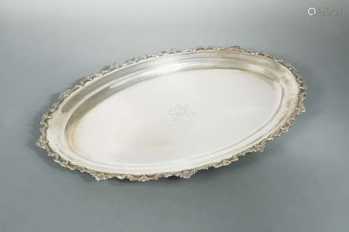 A mid-20th century Egyptian metalwares silver platter,