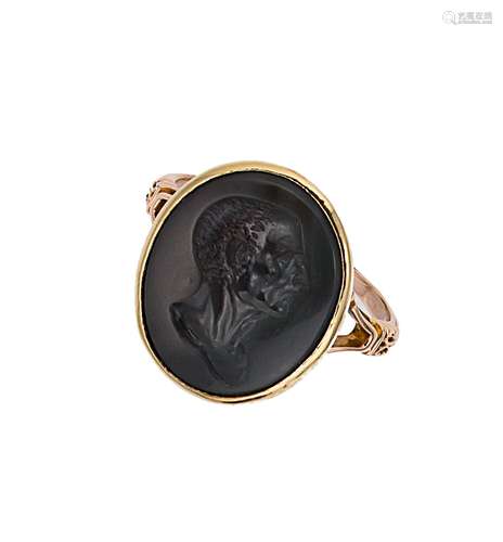 A neoclassical intaglio ring,