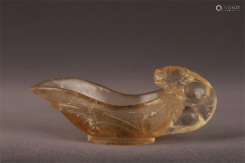 A Carved Rock Crystal Cup