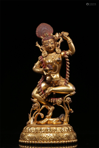 A Gilt Bronze Buddha Statue