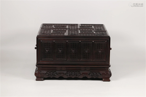 A Carved Hardwood Cabinet