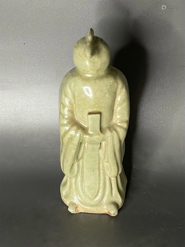 A Chinese Yue-Ware Glazed Porcelain Decoration