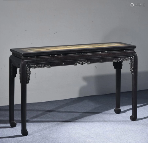 A Chinese Carved Hardwood Table