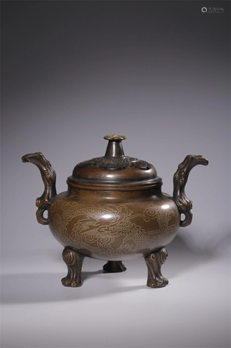 A Chinese Bronze Incense Burner