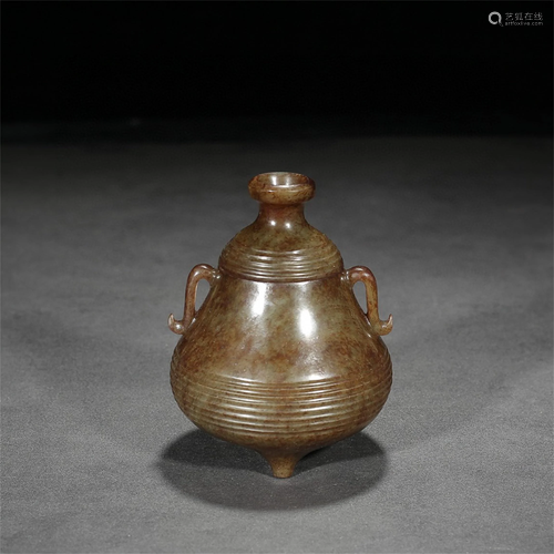 A Chinese Carved Jade Jar