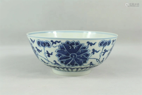 A Chinese Blue and White Porcelain Bowl