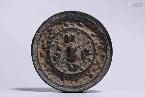 A Chinese Bronze Mirror