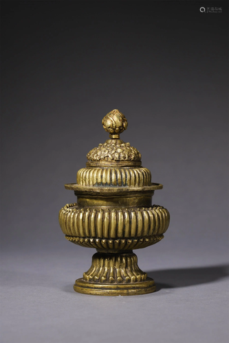 A Chinese Bronze Stupa