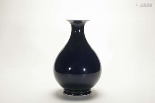 Chinese Blue Glazed Porcelaind Bottle