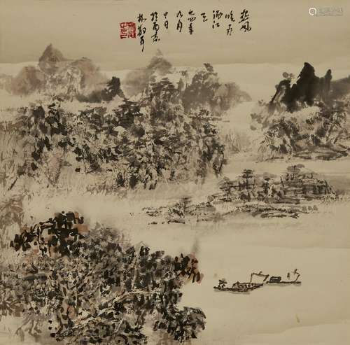 Chinese Painting Of Landscape - Lin Sanzhi