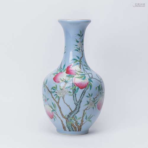 Chinese Famille Rose Porcelain Bottle