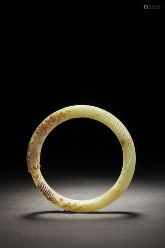 Chinese Gao Gu Jade Bracelet