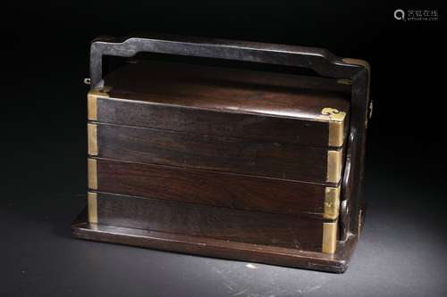 Chinese Zitan Rosewood Box