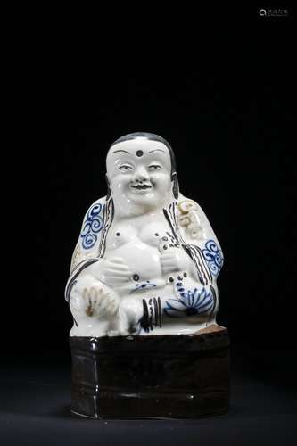 Chinese White Glazed Porcelain Maitreya