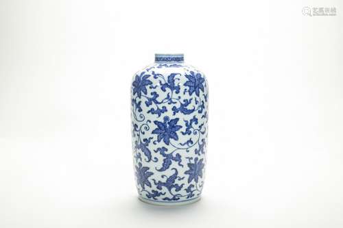 Chinese Blue And White Porcelain Bottle