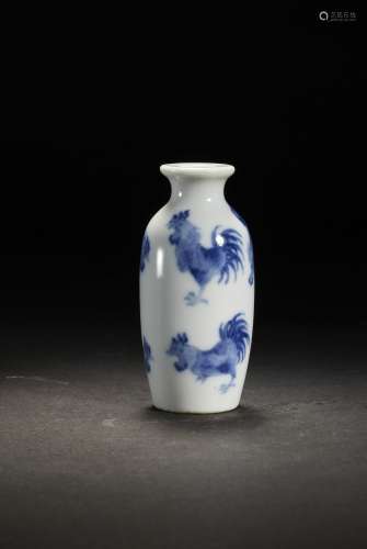 Chinese Blue And White Porcelain Snuff Bottle